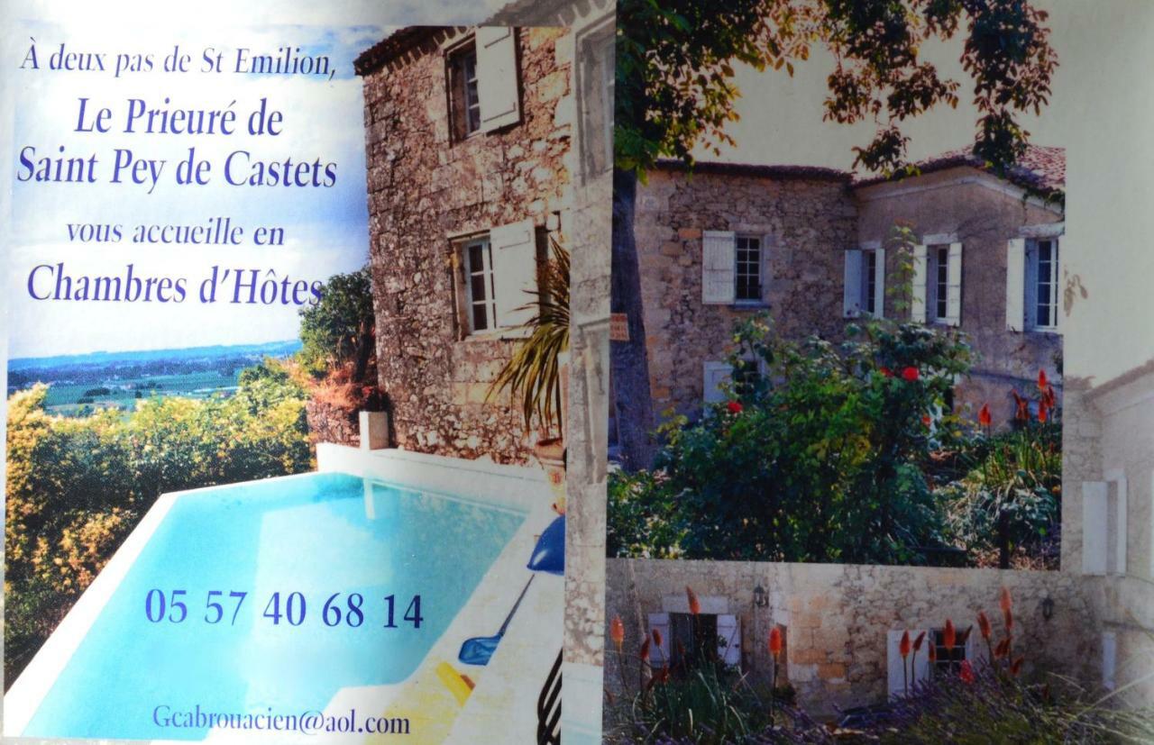 Bed and Breakfast Le Prieure à Saint-Pey-de-Castets Extérieur photo
